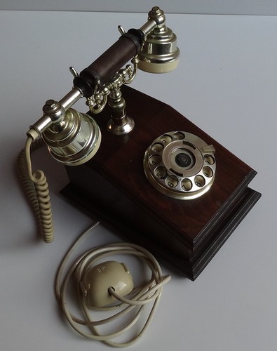 Vecchio telefono quadrante - telefono,