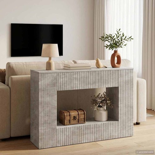 Tavolo consolle rigato legno - tavolo,