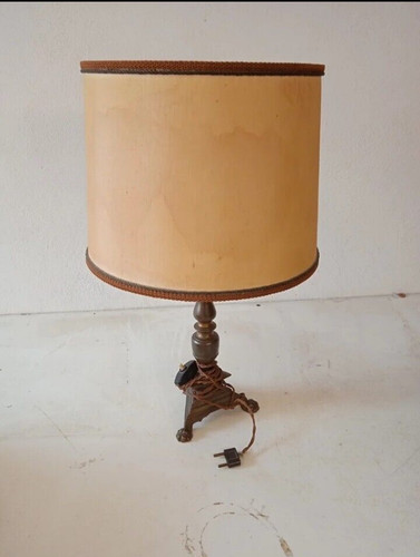 Vecchia lampada tavolo con - lampada,